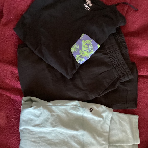 prAna leggings, old navy black linen pants bundle, size Large - Picture 2 of 8